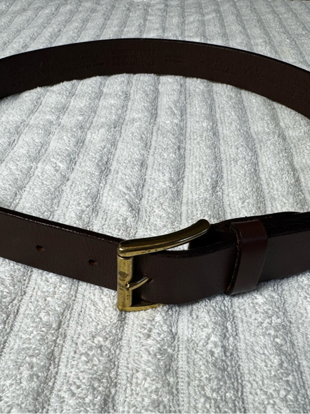 Crazy Horse Genuine Leather Belt – Brown | Size Small